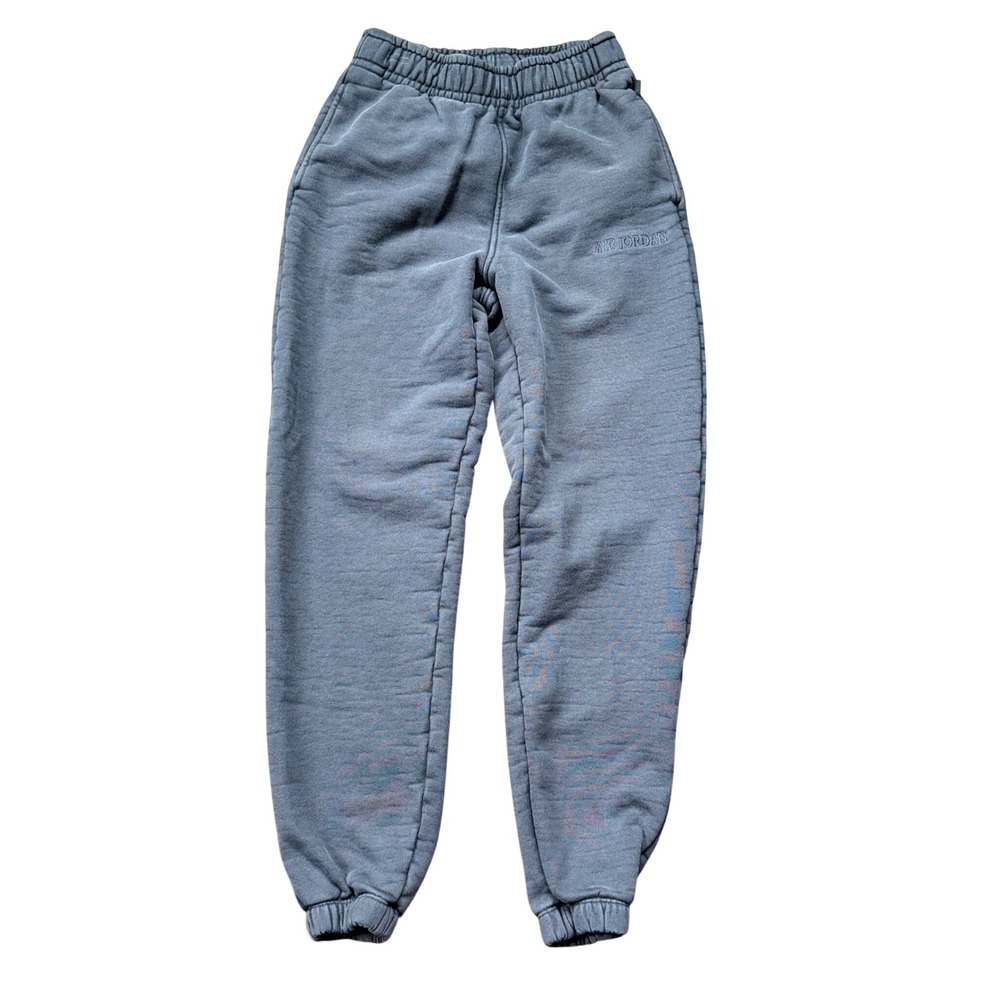 Air Jordan Sweatpants Mens XS Gray Excellent Mineral Wash Heavy Fleece Joggers